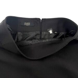 Alex Marie Womens Black Knee Length Skirt Size 6P 10611